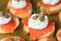 Smoked Salmon Crostini with Lemon-Dill Cream Cheese