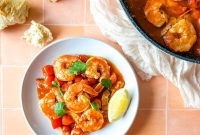 Spicy Bloody Mary Shrimp with Tomato-Cocktail Sauce Recipe