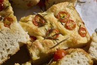 Tomato Focaccia Made with Sourdough Discard
