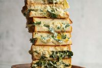 Spinach and Artichoke Grilled Cheese Sandwich Recipe