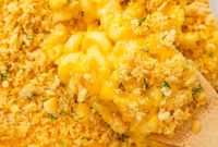 Old-Fashioned Baked Mac and Cheese Topped with Ritz Cracker Crumble