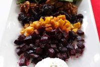 Honey-Roasted Beet Salad with Whipped Goat Cheese Delight