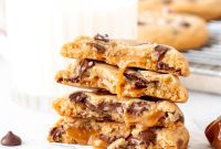 Chewy Caramel and Chocolate Chip Cookies Recipe