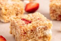 Strawberry Rice Krispie Treats Recipe for Fresh, Fruity Squares