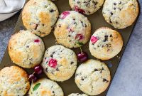 Cherry Chocolate Chip Muffins Recipe — Moist Cherry Muffins with Chocolate Chunks