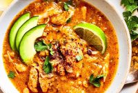 Zesty Spicy Chicken Soup Recipe with Lime and Garlic