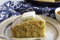 Sweet Potato Cornbread Recipe with Maple Butter Glaze