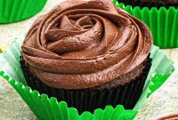 Chocolate Zucchini Cupcakes with Fudgy Cocoa Frosting