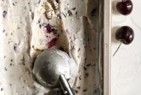 Cherry Chocolate Chunk Ice Cream (No-Churn Recipe)
