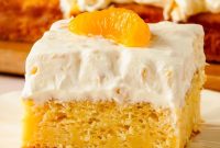 Mandarin Orange Cake with Sweet Citrus Glaze