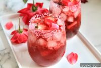 Roses Are Red Berry Cherry Fizz Valentine’s Cocktail Recipe