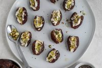 Savory Stuffed Dates with Goat Cheese & Crispy Prosciutto