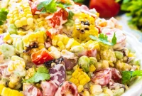 Grilled Corn & Butter Bean Summer Salad Recipe