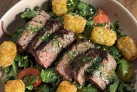 Steak and Potato Salad with Tangy Herb Dressing