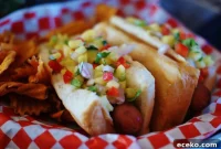 Hawaiian Dog Recipes with Pineapple Relish for Summer BBQs