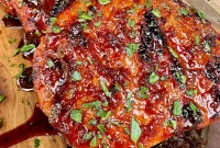 Soy Honey Glazed Pork Chops with Garlic and Ginger