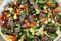 Grilled Steak with Charred Corn Salad Recipe