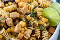 Southwest Chicken Pasta Salad with Creamy Lime Dressing