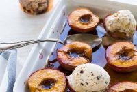 Caramelized Roasted Peaches with Honey and Thyme