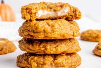 Oatmeal Pumpkin Cheesecake Cookie Recipe for Fall Baking