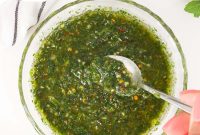 Fresh Mint Chimichurri Sauce Recipe for Grilled Meats and Veggies