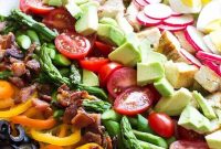 Spring Cobb Salad with Avocado, Bacon & Lemon Vinaigrette