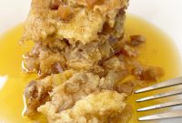 Crockpot Honey Apple Challah Bread Pudding Recipe