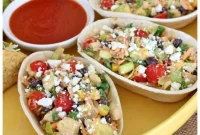 Zesty Chicken Salad Tacos with Crunchy Slaw