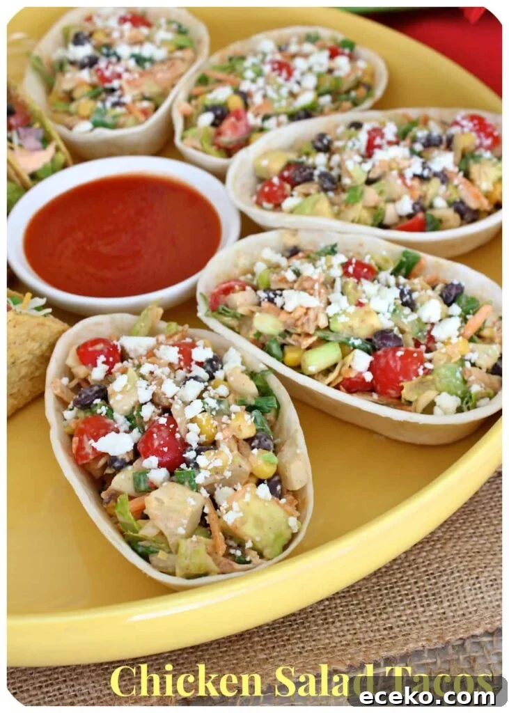 Zesty Chicken Salad Tacos with Crunchy Slaw 2 Chicken Salad Tacos