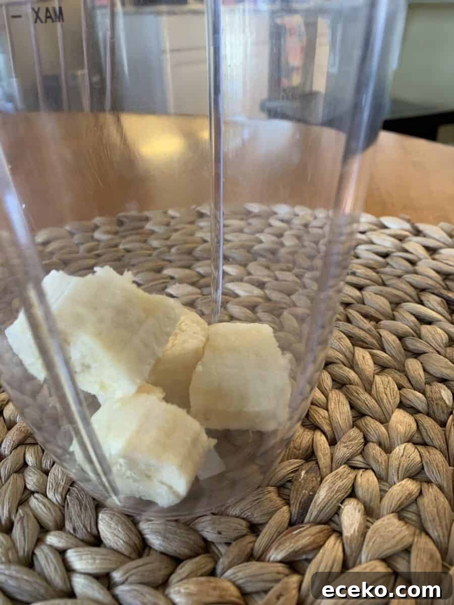 Half of a ripe banana.