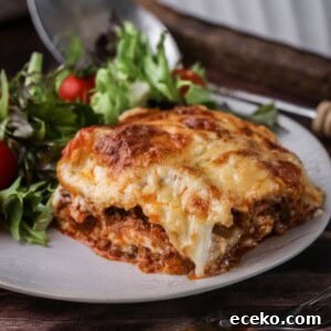 Gluten-Free Lasagna Recipe: Layered Comfort Without Wheat 14 Slice of Gluten-Free Lasagne on a plate.