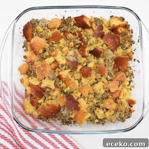 Soul Food Cornbread Dressing With Jiffy Cornbread Mix