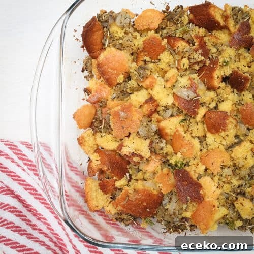 Old Fashioned Southern Cornbread Dressing Recipe