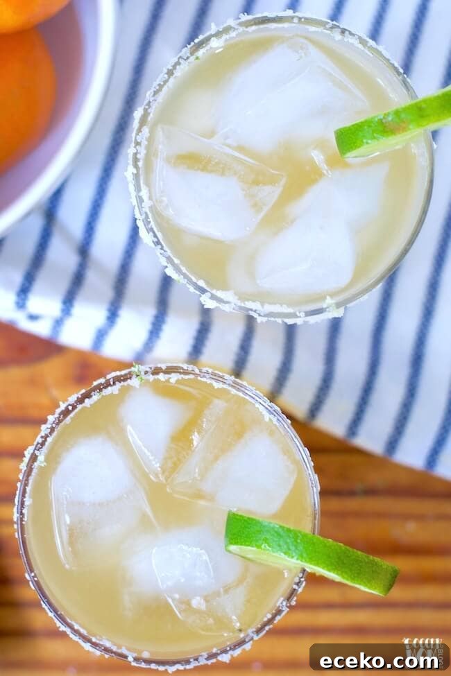 Forget powders and mixes — this simple skinny margarita recipe uses only natural ingredients for a fresh and refreshing cocktail.