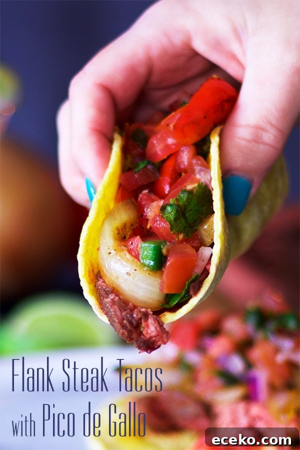 Flank Steak Tacos with Pico de Gallo
