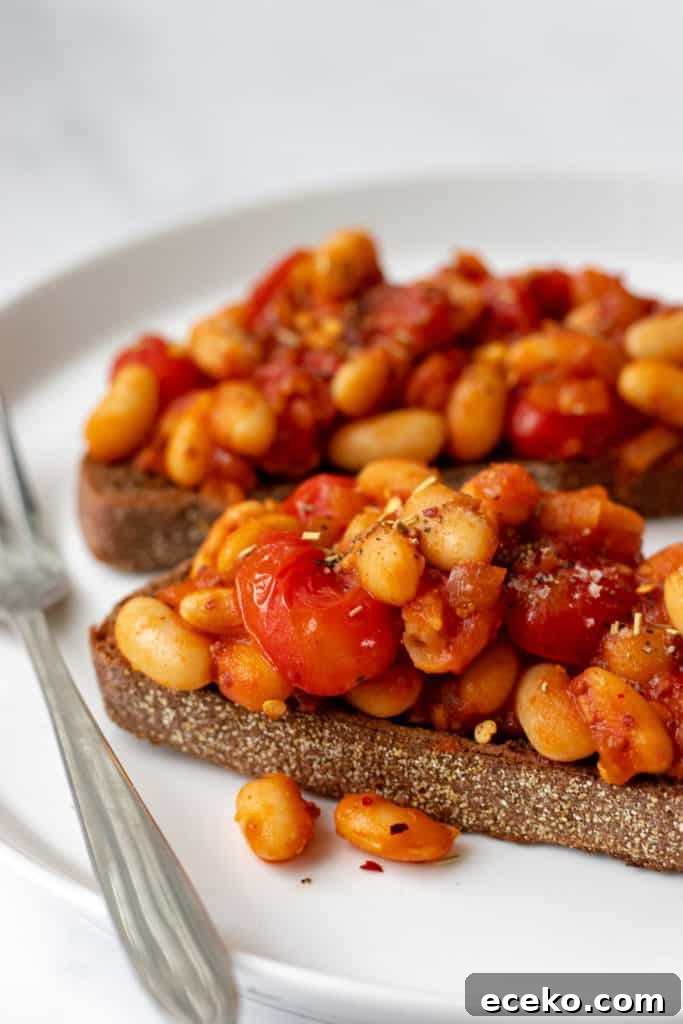 Baked Beans on Toast - Vegan, GF & Healthy! Georgie Eats.