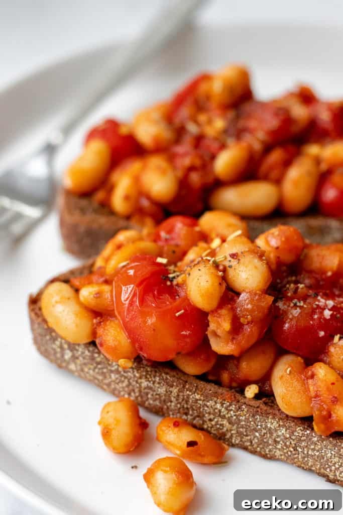 Baked Beans on Toast - Vegan, GF & Healthy! Georgie Eats.