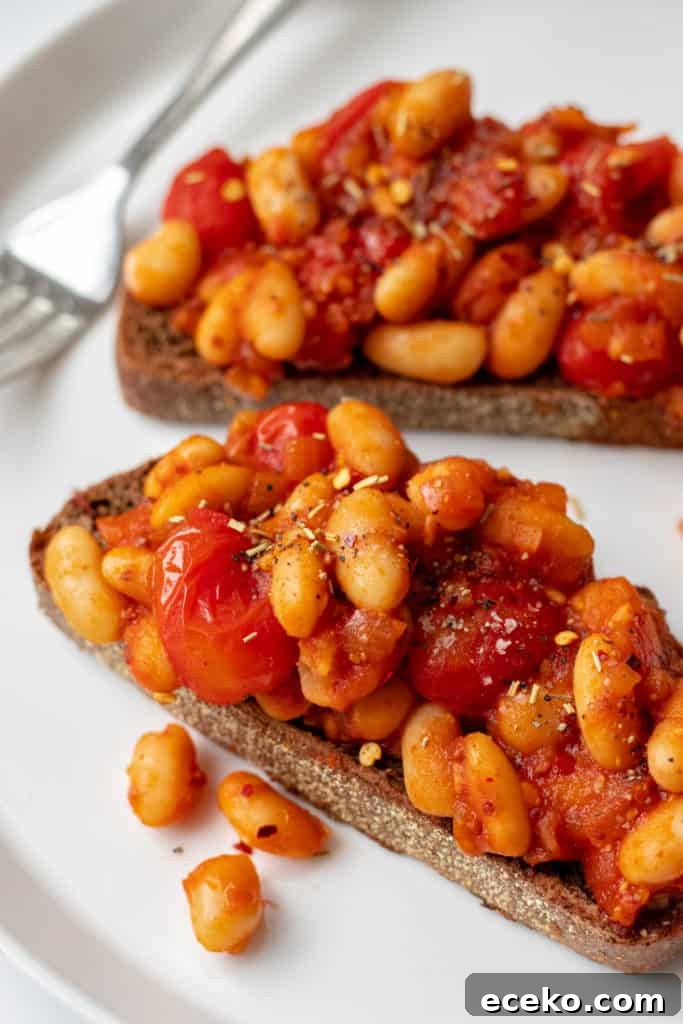Baked Beans on Toast - Vegan, GF & Healthy! Georgie Eats.