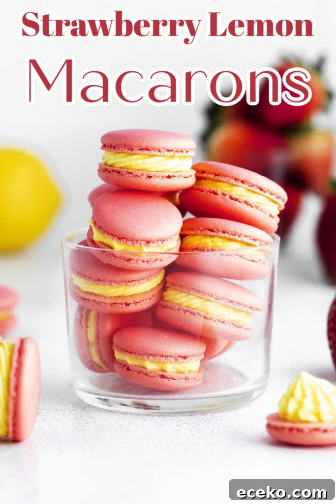 Strawberry Lemon Macarons final