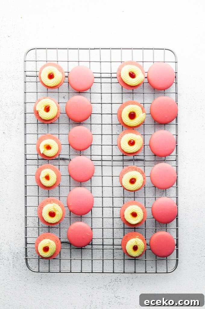 Filled macarons