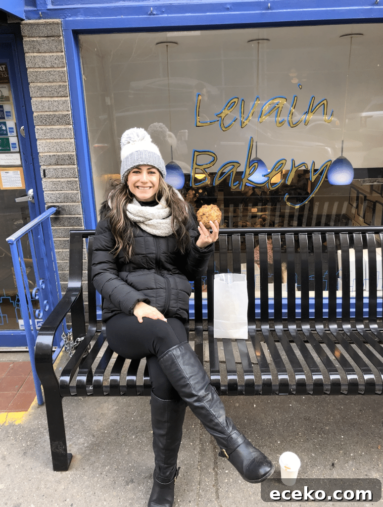 A woman sitting on a bench