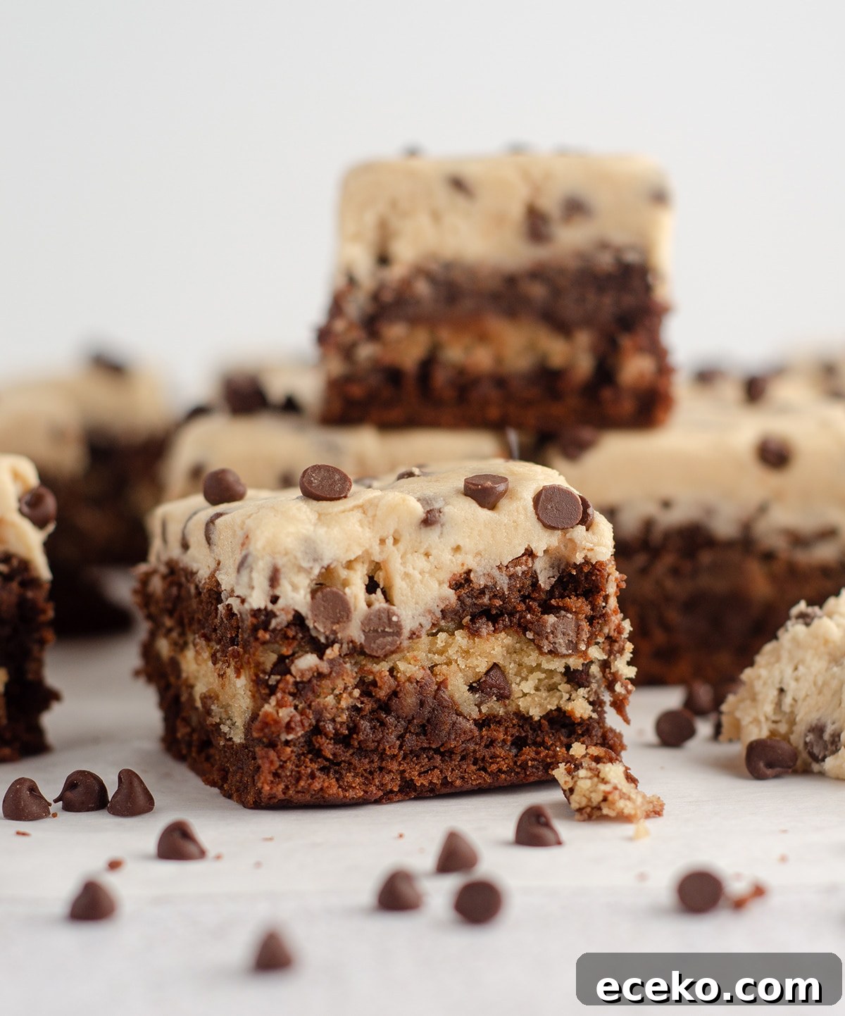 Cookie Dough Stuffed Brownies: Decadent Chocolate Dessert Recipe 5 cookie dough brownies with cookie dough buttercream