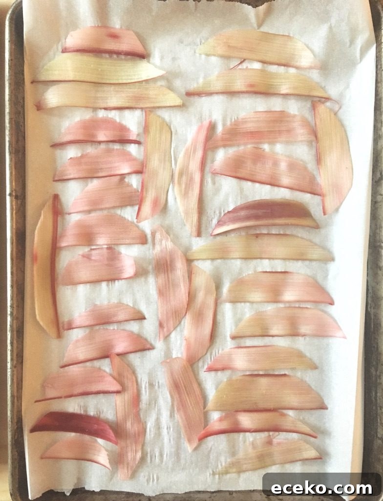 How to Make Rhubarb Roses: Simple Pastry Decorations Tutorial 3 img 148 2