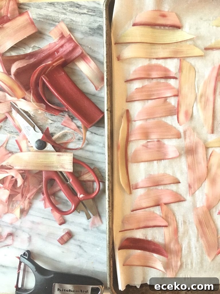 How to Make Rhubarb Roses: Simple Pastry Decorations Tutorial 4 img 148 3