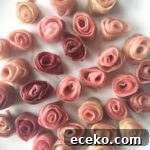 How to Make Rhubarb Roses: Simple Pastry Decorations Tutorial 5 img 148 4