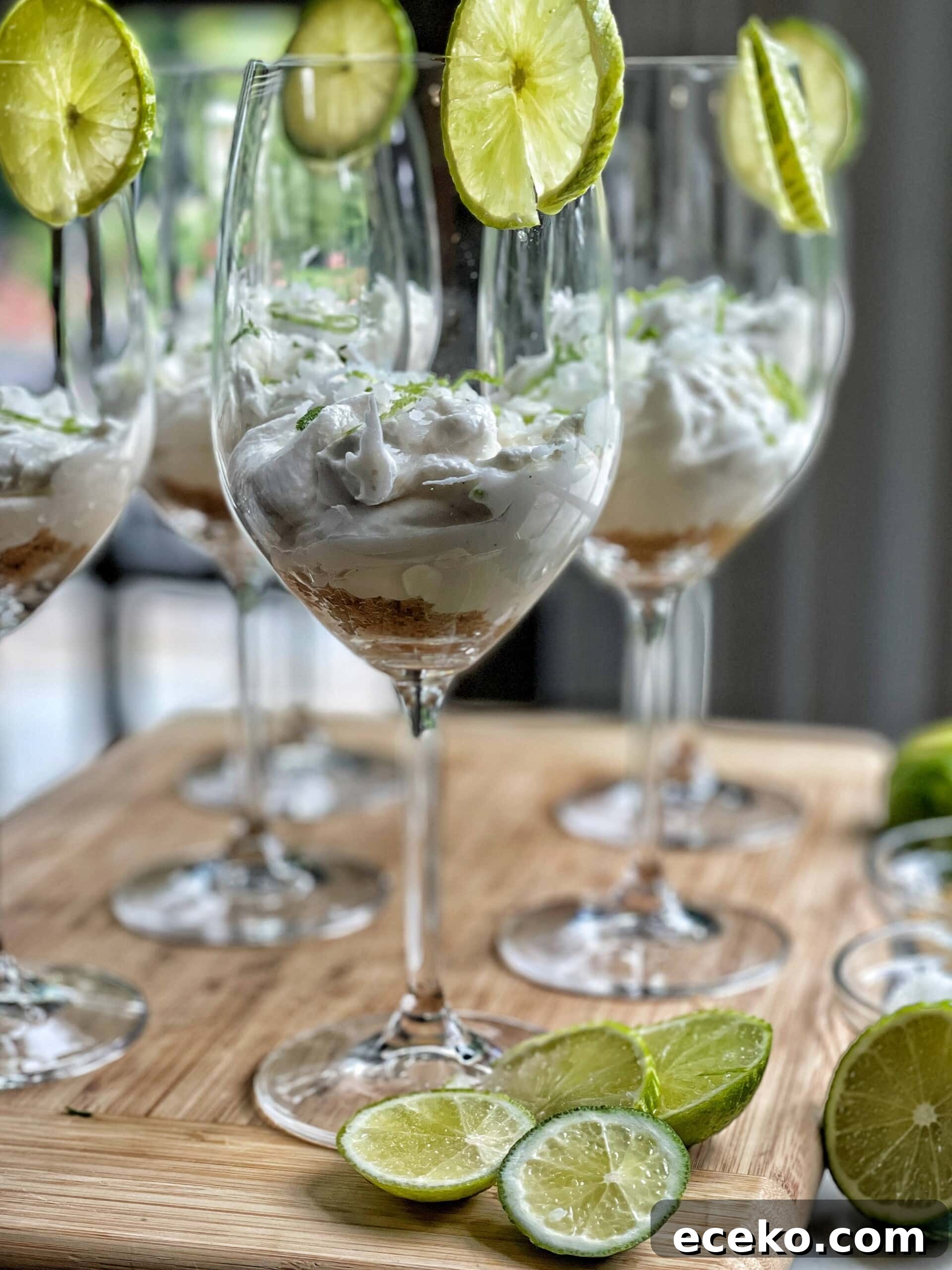 Creamy Key Lime Par parfaits with Graham Cracker Crust 12 key lime parfait