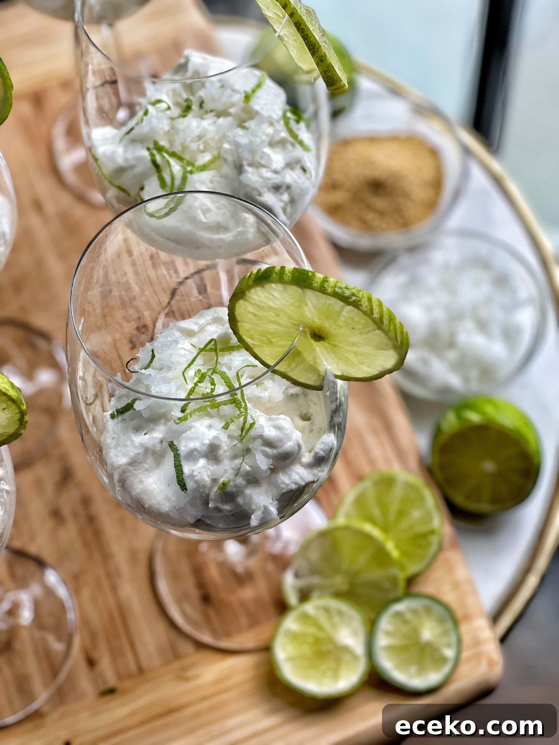 Creamy Key Lime Par parfaits with Graham Cracker Crust 3 key lime parfaits