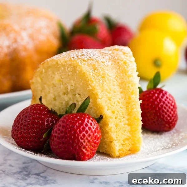 My Great Grandma's Lemon Pound Cake Recipe is a serious keeper! Easy to make, subtly sweet with a light and moist crumb that no one can resist.