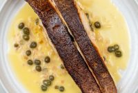 Crispy Salmon with Lemon Caper Beurre Blanc