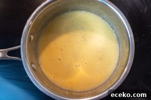 Whisking in the butter